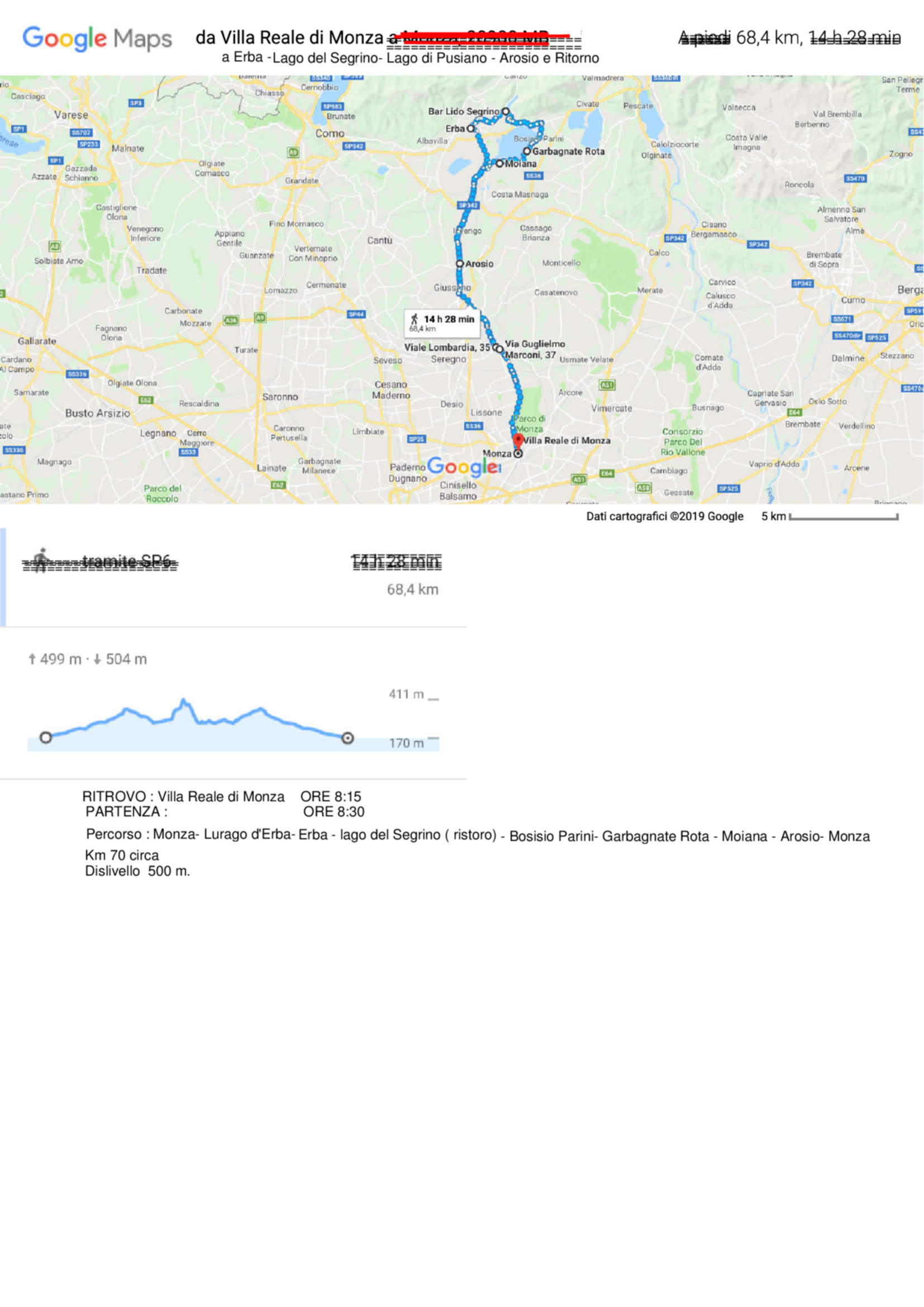 Monza-Villa-Reale-Erba-Lago-del-Segrino-lago-di-Pusiano-Arosio-Monza Monza-Villa-Reale-Erba-Lago-del-Segrino-lago-di-Pusiano-Arosio-Monza